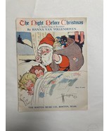 The Night Before Christmas 1923 A Spoken Song or Recitation Sheet Music - £21.45 GBP