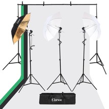 3X Umbrella Photo Video Studio Photography Continuous Lighting Kit With ... - £96.71 GBP