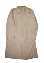 Vintage Coat Mens L Khaki Sanforized Cotton Workwear Mac Chore Jacket Barn - £37.13 GBP