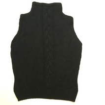 Mossimo Women&#39;s Sweater Black Size Medium Sleeveless Tank Top Knit - £19.65 GBP