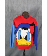 Vintage Disney Sweater - Donald Duck Big Face Graphic - Men&#39;s Medium  - €107,22 EUR