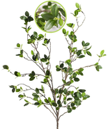 Artificial Plant 43.3 Inch Green Branches Leaf Shop Garden Office Home D... - £20.62 GBP