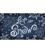 Toland Home Garden 800095 Let It Snow Winter Door Mat 18x30 Inch Snowfla... - £28.68 GBP