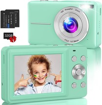 Digital Camera, Kids Camera With 32Gb Card, Nsoela Fhd 1080P 44Mp Compact - £51.09 GBP