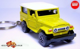 RARE HTF KEY CHAIN YELLOW TOYOTA LAND CRUISER FJ40 JAPAN J40 NICE GIFT &amp;... - $58.98