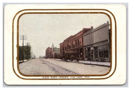 East Main Street View Gas City Indiana IN DB Postcard H28 - £10.98 GBP