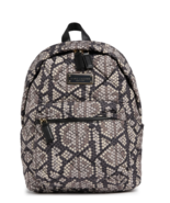 MARC JACOBS Quilted Puffy Nylon Snakeskin Grey Mini Backpack Purse Bag ... - £71.02 GBP