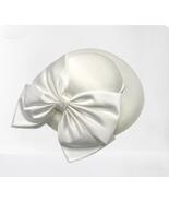 French Elegant Women Hat With Clip Retro Classic Bow Bridal Wedding Hats... - $49.99