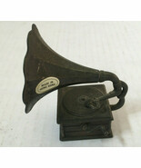 Vintage pencil sharpener metal small old fashion record player replica s... - $19.75