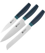 Henckels Zwilling Now S 3pc Pre-Pack Blue Bread Chef Paring Friodur Steel - €68,22 EUR