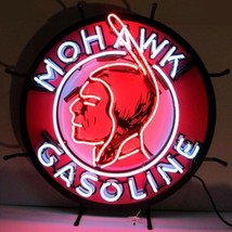 Mohawk Gasoline Vintage Look Room Decor Neon Light Neon Sign 24&quot;x24&quot; - £354.10 GBP