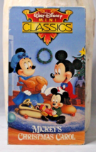Walt Disney Mini Classics Mickey&#39;s Christmas Carol VHS Charles Dickens Tale - £3.93 GBP