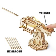 3D Wooden Puzzle Siege Heavy Balista Educational Game Assembly Mechanical Model - $22.47