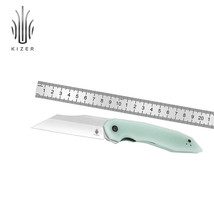 Kizer Porcupine Jade G10 Handle Stainless Steel EDC Pocket Folding Knife L3008A1 - £61.79 GBP
