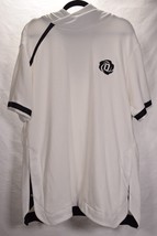 Adidas Mens  Fleece SS Hoodie White Black Sweatshirt Top XL - €38,97 EUR