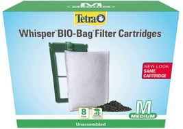 Tetra Whisper Bio-Bag Filter Cartridges for Aquariums Medium 48 count (6 x 8 ct) - £74.22 GBP