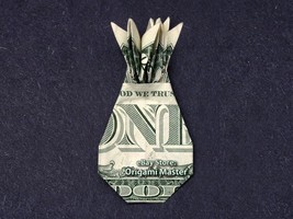 Dollar Origami PINEAPPLE Made with REAL MONEY Handmade Cash Art Food Fru... - €8,52 EUR+