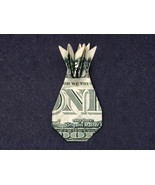Dollar Origami PINEAPPLE Made with REAL MONEY Handmade Cash Art Food Fruit Gift - $9.95 - $49.99