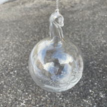Princess House Crystal Christmas Glass Ornament 3” Etched Holiday Bells  #408 - £15.21 GBP