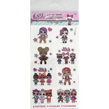 L.O.L. Lol Surprise! Temporary Tattoos Birthday Party Favors 8 Pieces New - £3.16 GBP