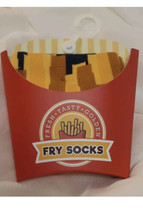 Funny Socks French Fries Fancy Box Socks Size 8-12 Men’s Crew New in Box... - $11.65
