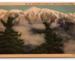 Mt San Antonio Old Baldy California CA UNP Linen Postcard R29 - $2.92
