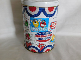 M Ms Peanut July 4th Vote &#39;88 Tin Cannister Canister 1988 6 Inches Tall - $5.43 CAD