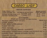 Pelican&#39;s Wharf Menu / Cargo List on Paper Grocery Bag 1989 Padre Island... - $37.62
