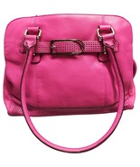 Vintage Tignanello Shoulder Bag Women&#39;s Pink Solid Pebbled Lined Double ... - $72.84