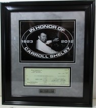 Carroll Shelby Framed Autograph Check #1278 dtd Feb 1 1963 - £787.25 GBP