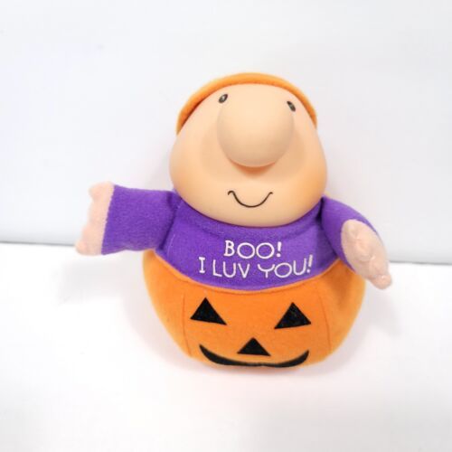 Ziggy Plush Doll Halloween Boo I Love You Pumpkin Jack o Lantern Tom Wil... - $22.76