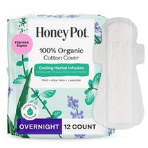 The Honey Pot Company - Herbal Pads for Women - Overnight w/Wings - Infu... - $9.89