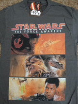 Star Wars The Force Awakens Movie Finn Chewbacca Rebel Alliance T-Shirt - £3.90 GBP
