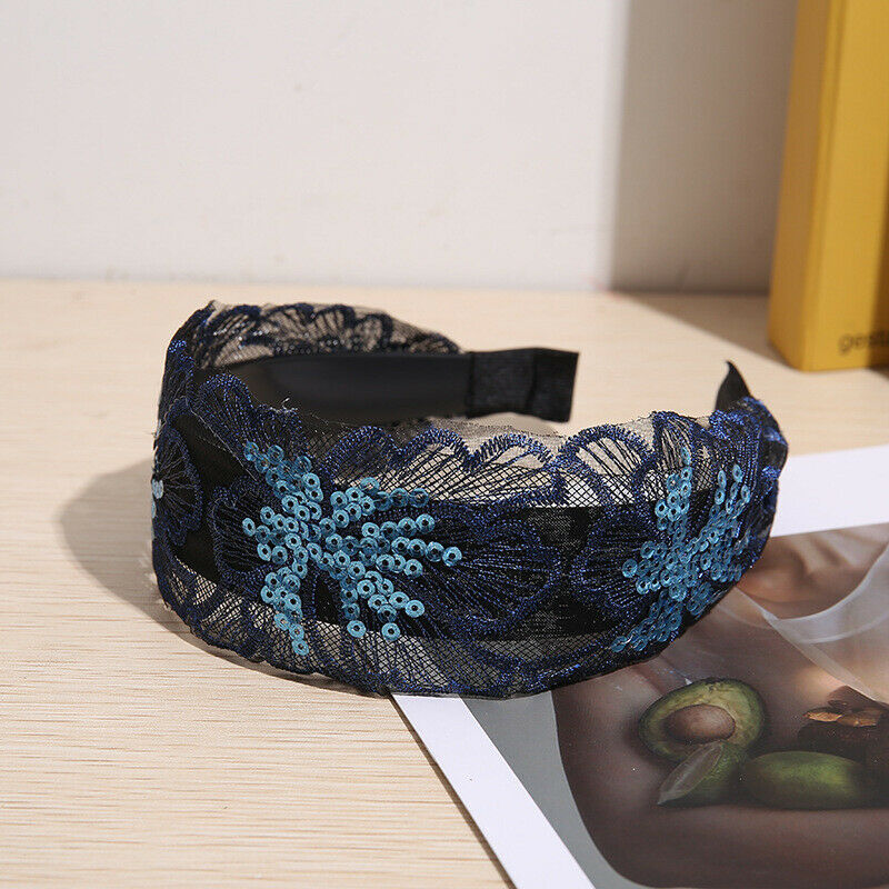Primary image for Women's Wide Flowers Headband Hairband Lace Hair Band Hoop Accessories Vintage