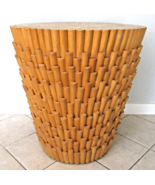 Mid-Century Modern Faux Bunched Bamboo Dining Table Base - $15,756.04 MXN