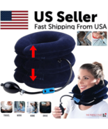 Cervical Neck Traction Device Collar Brace Support Pain Relief Stretcher... - €9,72 EUR