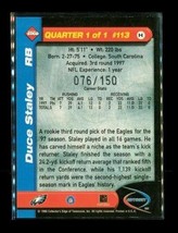 Vintage 1998 Collectors Edge Odyssey Football Card #113 Duce Stanley Eagles /150 - £7.78 GBP