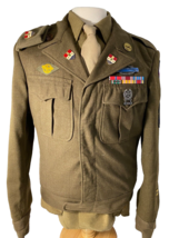 WWII, UNIFORM, 110th INF. 28TH DIV. BATTLE OF THE BULGE, MEDALS, NAMED - $500.00