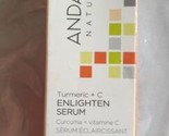 Andalou Naturals Brightening Turmeric + C Enlighten Serum 1.1 fl oz Serum - $14.92