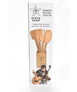 Steve Azar Bamboo Guitar Handle Bamboo Kitchen Tool Set Serveware ￼￼ - £19.67 GBP