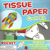 Crinkle Tissue Paper Craft Kit - Rocket - £2.15 GBP