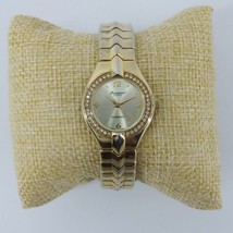 Women&#39;s Gruen Precision Quartz Wristwatch Rhinestones Gold Tone Bracelets - £18.63 GBP