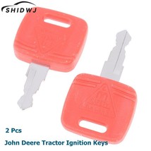 2Pcs For John e Tractor Ignition Keys OEM RE183935 RE43492 RE71557 Models 6010 6 - £37.23 GBP