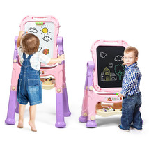 Height Adjustable Kids Art Easel Magnetic Double Sided Board Children Gi... - $120.98