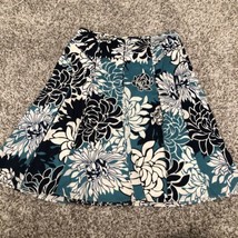 Ann Taylor Skirt Women’s Size  2 Floral Print Pleated Zipper Lined - $12.19