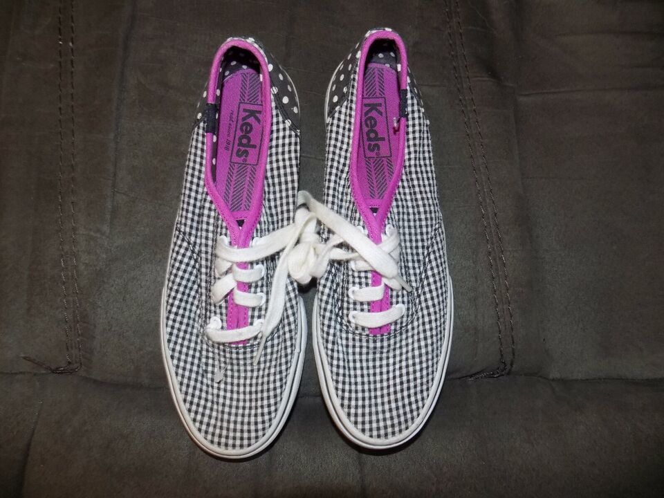 Primary image for Keds Black Double Dutch + Dot Casual Shoes WF 47567 Size 6 Women's EUC