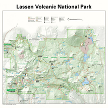 Printed Image Lassen Volcanic NP Topo Bandanna - £7.33 GBP