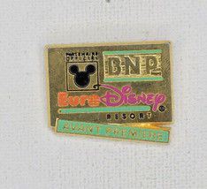 Disney 1992 Disneyland Paris Advance Premier Of Euro Disney Pin#6112 - £10.91 GBP