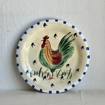 Vintage HAUSENWARE Rooster 10.5&quot; Dinner Plate 1999 Mary Jane Mitchell - $15.84