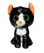 TY Flippables JINX Black Cat Halloween Sequin Plush (Medium Size - 9 in.... - $29.00
